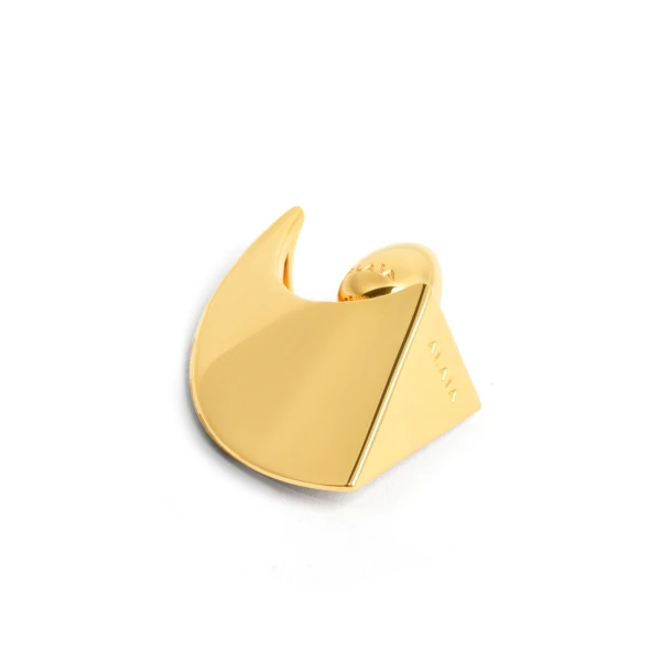 Alaia Small Edge Earrings in Gold | Earrings | Coveti