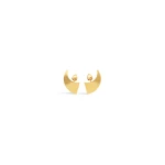 Alaia Small Edge Earrings in Gold | Earrings | Coveti