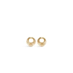 Alaia Small Spiral Hoops in Gold | Earrings | Coveti