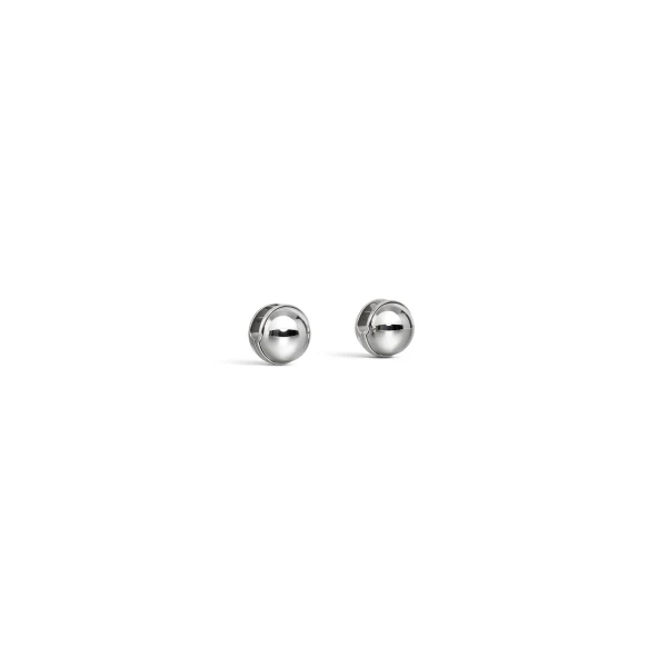 Alaia Sphere Earrings in Silver | Earrings | Coveti