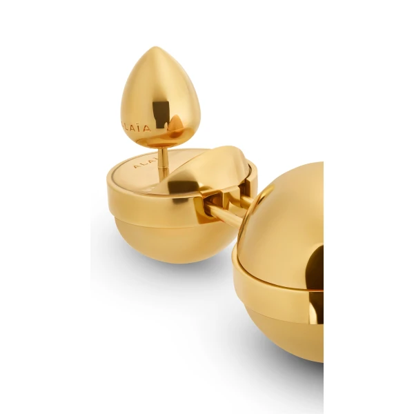 Alaia Sphere Small Pendant Earrings in Gold | Earrings | Coveti