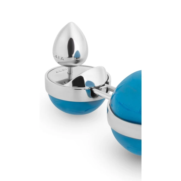 Alaia Sphere Small Pendant Earrings in Turquoise | Earrings | Coveti