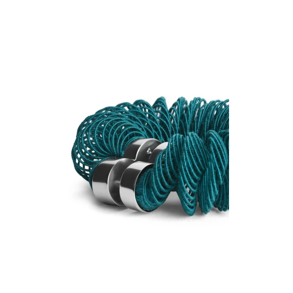 Alaia Spiral Hoop Earrings in China Blue | Earrings | Coveti