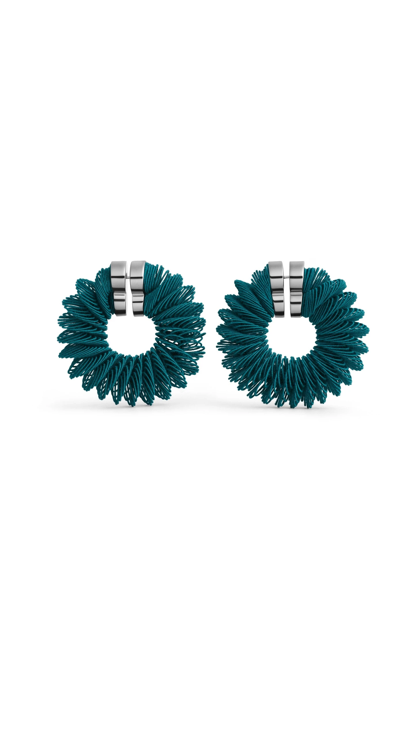 Alaia Spiral Hoop Earrings in China Blue Alaia Spiral Hoop Earrings in China Blue | Earrings | Coveti