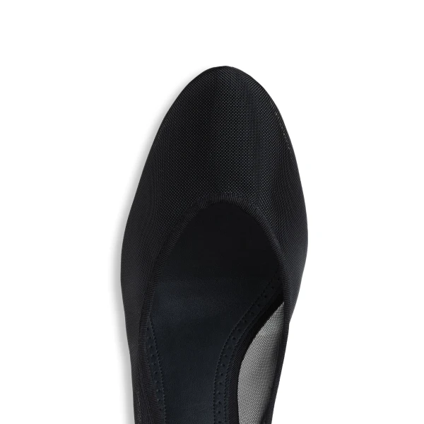 Alaia Strappy Pumps in Mesh, Black, 100 mm | Heels | Coveti
