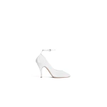 Alaia Strappy Pumps in Mesh, Optical White | Heels | Coveti