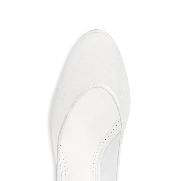 Alaia Strappy Pumps in Mesh, Optical White | Heels | Coveti