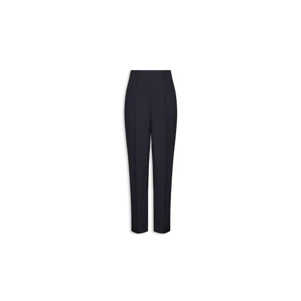 Alaia Tapered Light Wool Pants in Midnight | Tailored pants | Coveti