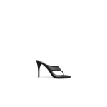 Alaia Thong Mules in Mesh, Black, 90 mm | Mules | Coveti