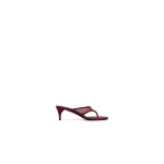 Alaia Thong Mules in Mesh, Bordeaux | Mules | Coveti