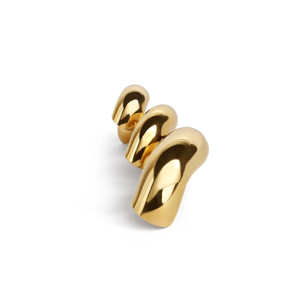 Alaia Torsion Earrings in Gold | Earrings | Coveti