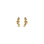 Alaia Torsion Earrings in Gold | Earrings | Coveti
