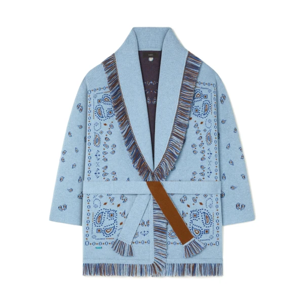 Alanui Bandana Jacquard Cardigan in Onda Multicolour