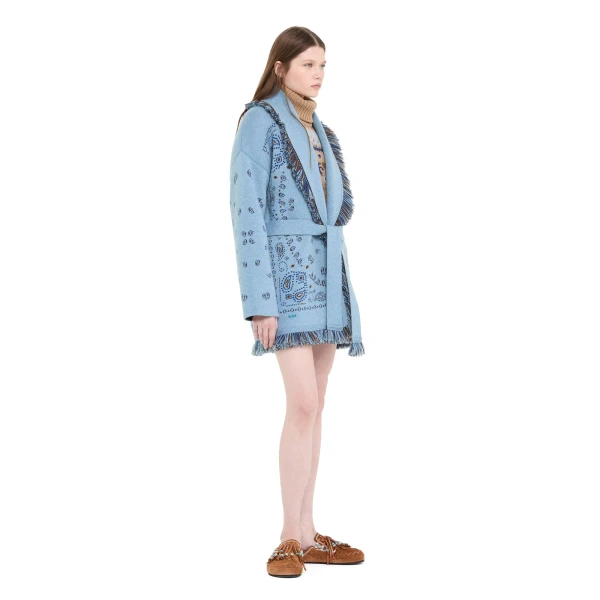 Alanui Bandana Jacquard Cardigan in Onda Multicolour