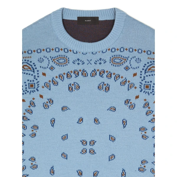 Alanui Bandana Jacquard Sweater in Onda Multicolour