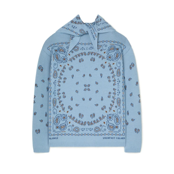 Alanui Bandana Jacquard Sweater in Onda Multicolour