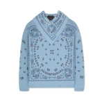 Alanui Bandana Jacquard Sweater in Onda Multicolour | Sweaters | Coveti