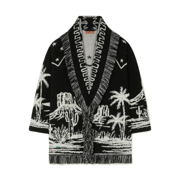 Canyon Spirit Cardigan in Black and Chalk