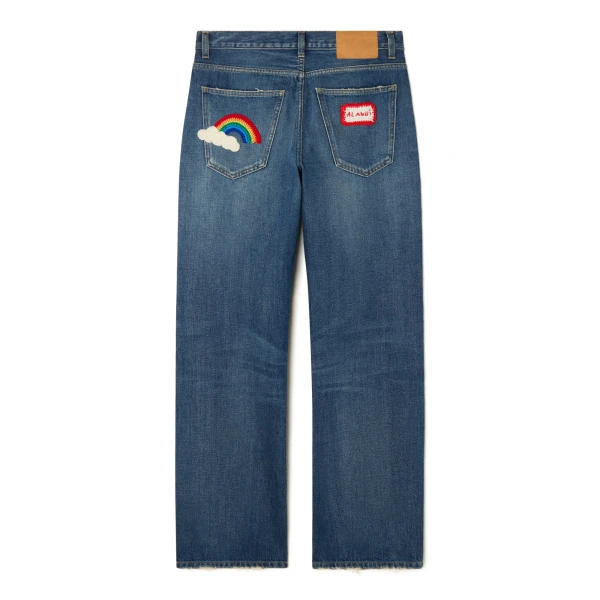 Alanui Casa Alanui Regular Denim Pants in Vintage Medium Wash
