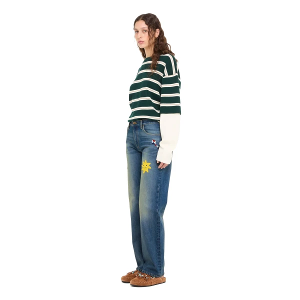 Alanui Casa Alanui Regular Denim Pants in Vintage Medium Wash