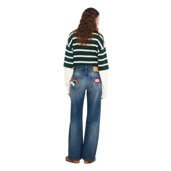 Alanui Casa Alanui Regular Denim Pants in Vintage Medium Wash