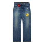 Alanui Casa Alanui Regular Denim Pants in Vintage Medium Wash | Denim | Coveti