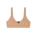 Alanui Cashmere Bralette in Capriolo | Cropped Top | Coveti