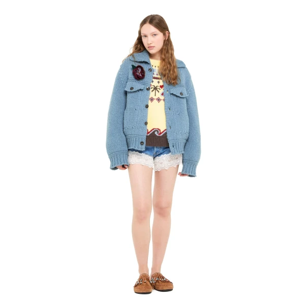 Alanui Chunky Trucker Jacket in Onda