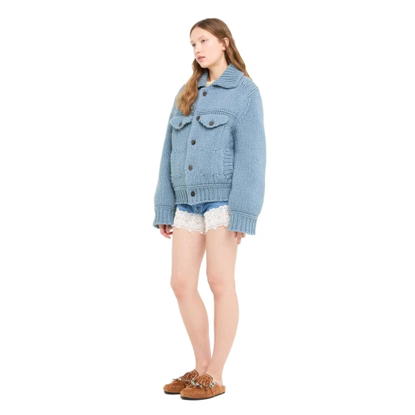 Alanui Chunky Trucker Jacket in Onda