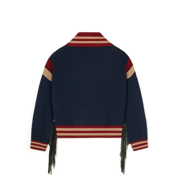 Alanui College Of Aloha Cardi-Bomber in Blue Multicolour