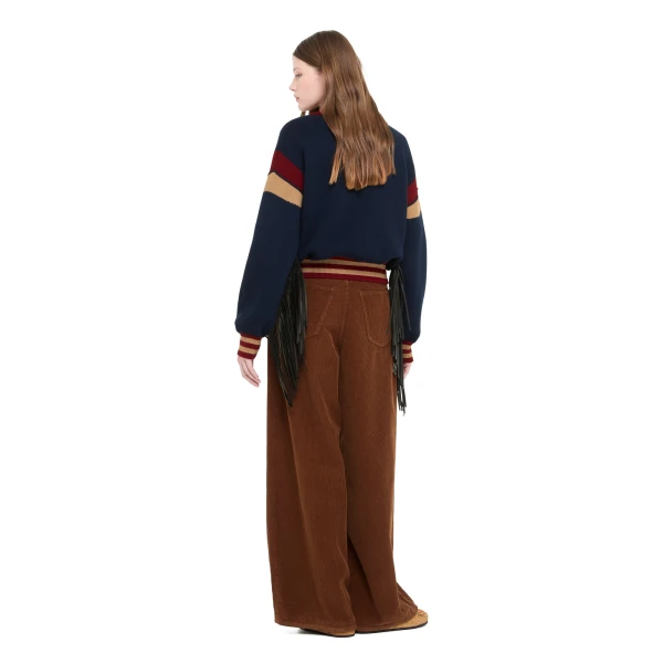 Alanui College Of Aloha Cardi-Bomber in Blue Multicolour