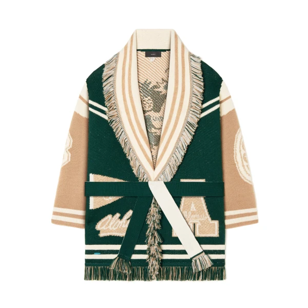 Alanui College Of Aloha Cardigan in Evergreen Multicolour