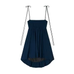 Alanui College Of Aloha Dress in Midnight Blue | Mini Dresses | Coveti