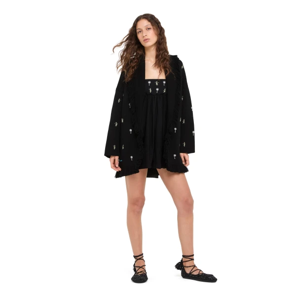 Alanui Dance With Me Cardigan in Black Multicolour