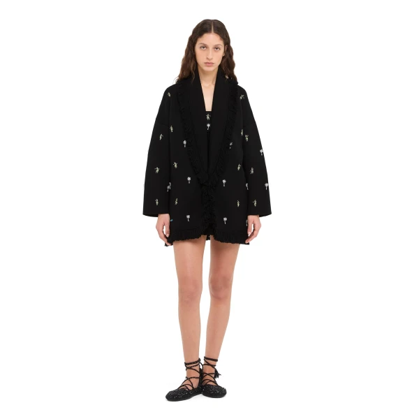 Alanui Dance With Me Cardigan in Black Multicolour