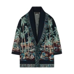 Alanui Diamond Head Cardigan in Midnight Blue Multicolour | Cardigan | Coveti