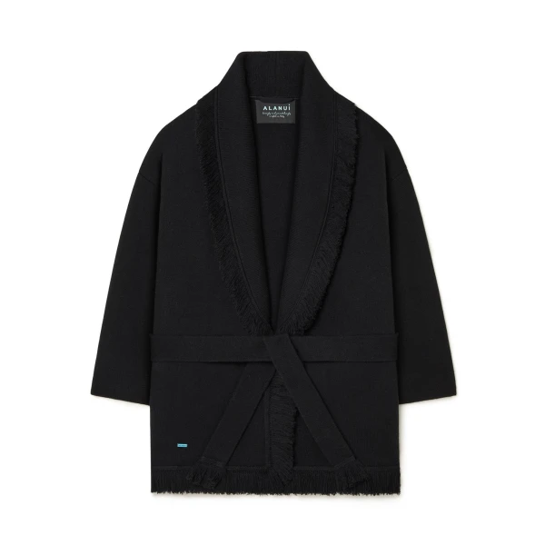 Alanui Finest Cardigan in Black
