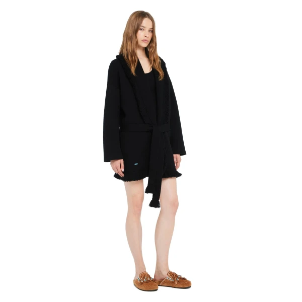 Alanui Finest Cardigan in Black