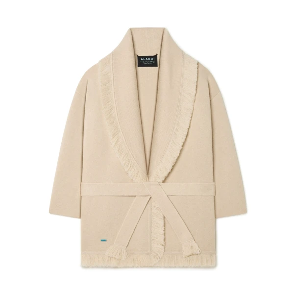 Alanui Finest Cardigan in Canvas