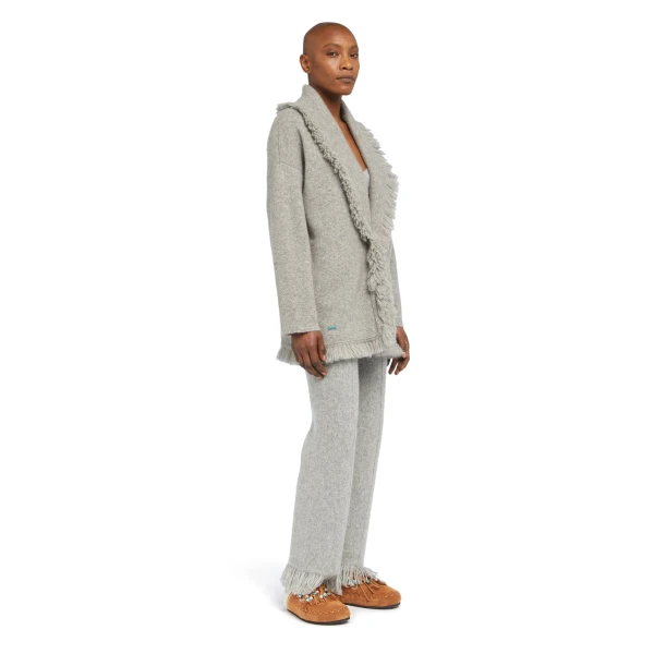 Alanui Finest Cardigan in Coco Grey
