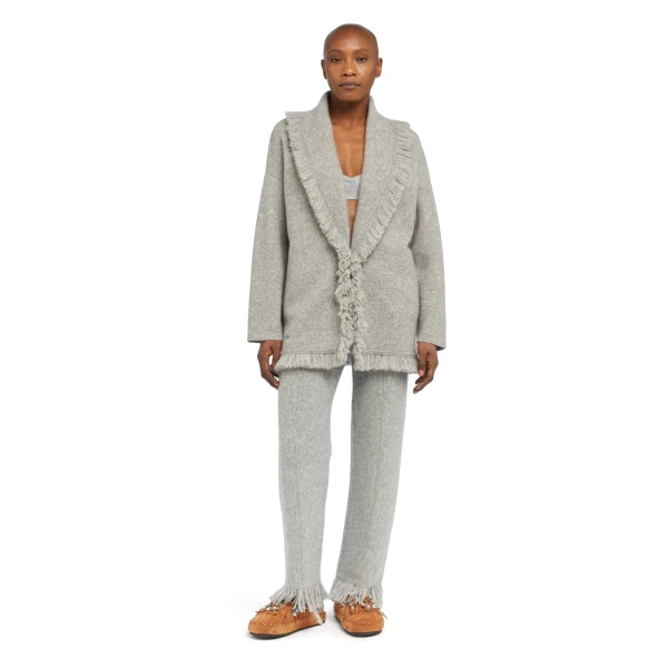 Alanui Finest Cardigan in Coco Grey