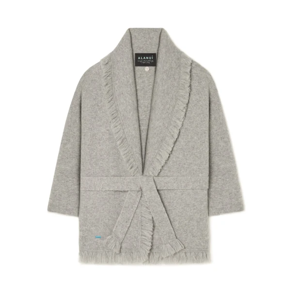 Alanui Finest Cardigan in Coco Grey