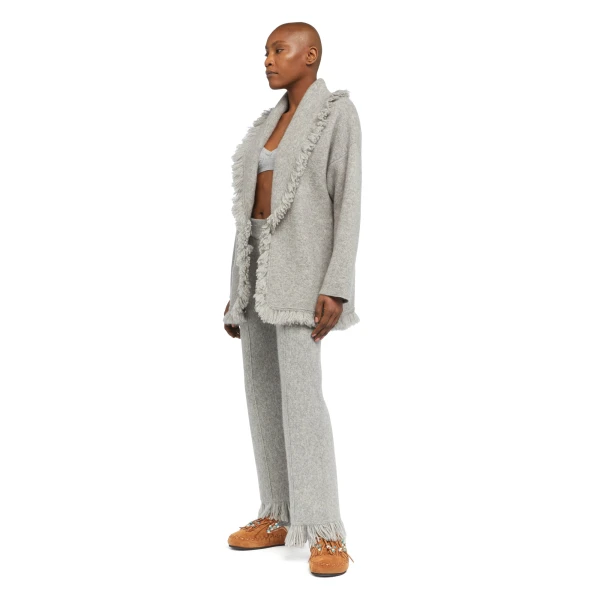 Alanui Finest Cardigan in Coco Grey
