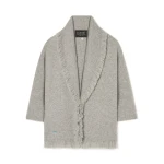 Alanui Finest Cardigan in Coco Grey | Cardigan | Coveti