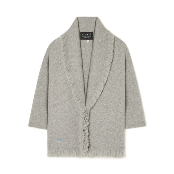 Alanui Finest Cardigan in Coco Grey | Cardigan | Coveti