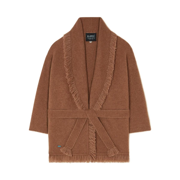 Alanui Finest Cardigan in Luli Brown