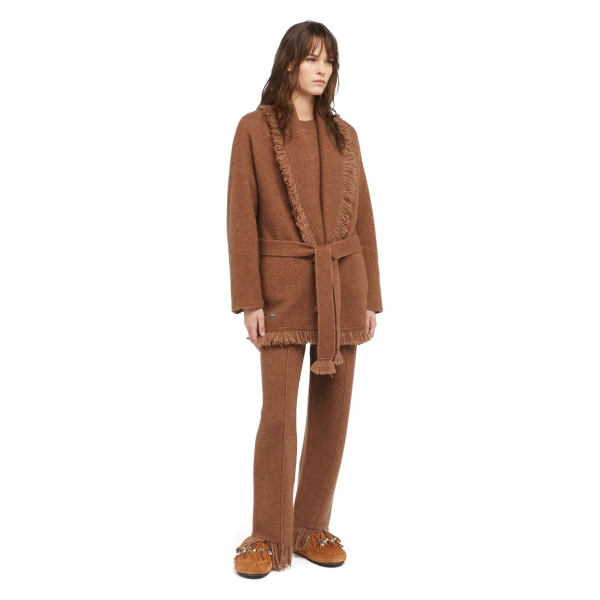 Alanui Finest Cardigan in Luli Brown