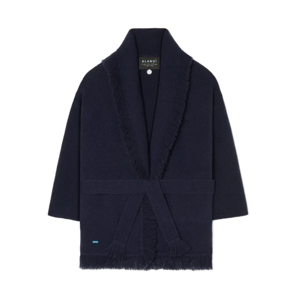 Alanui Finest Cardigan in Midnight Blue