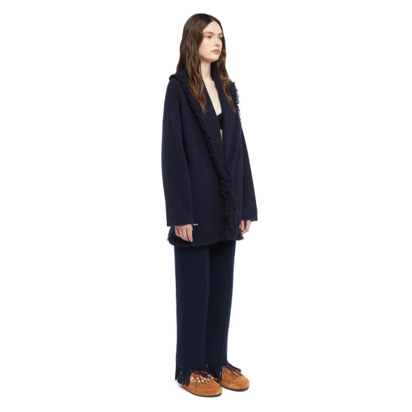 Alanui Finest Cardigan in Midnight Blue