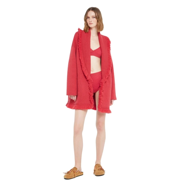 Alanui Finest Cardigan in Rosy Spike
